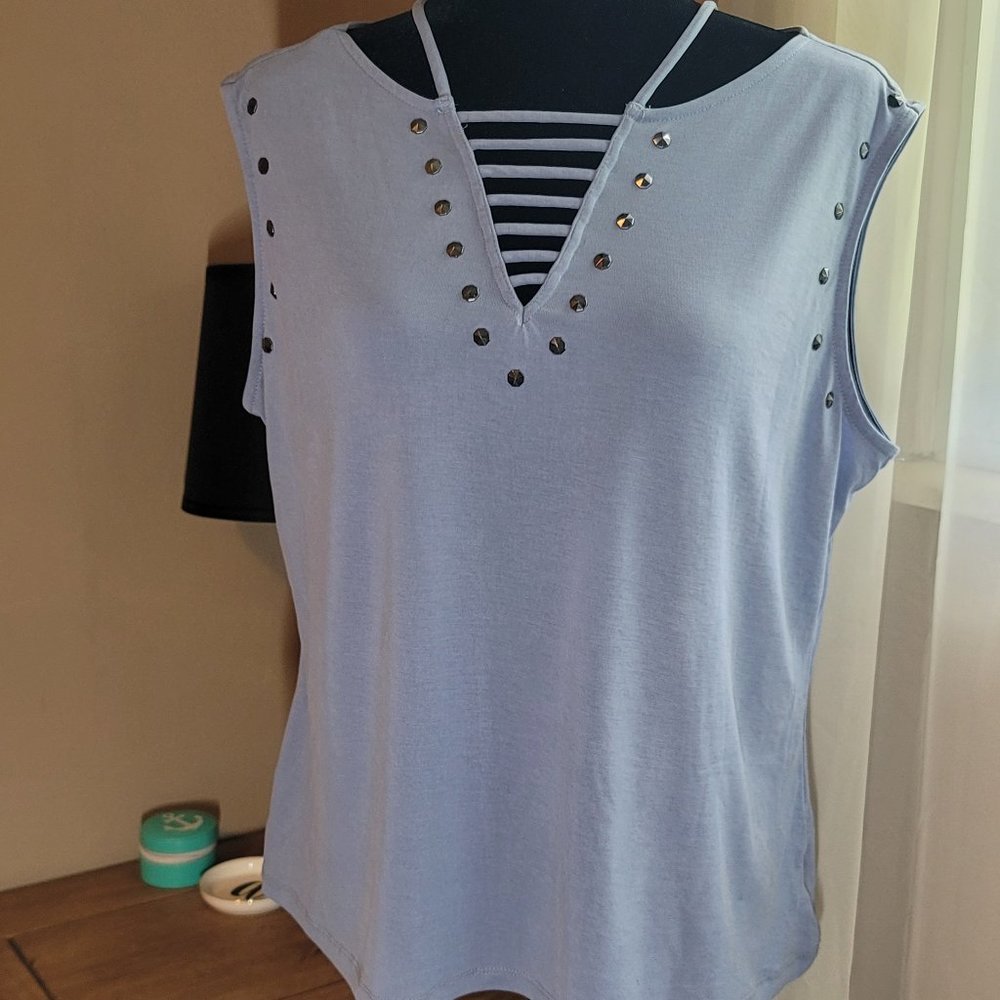 SOLD Rock & Republic Strappy Studded Tank in XL